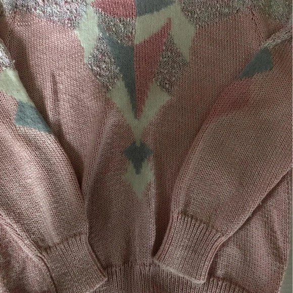 Vintage Angora Blend Geometric Sweater - Picture 8 of 14